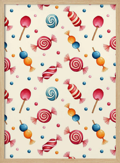 Candy Wonderland - Stretched Canvas, Poster or Fine Art Print I Heart Wall Art