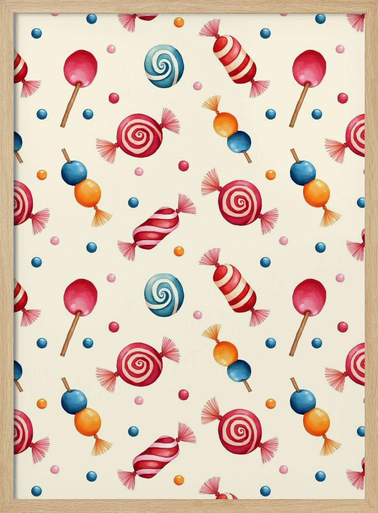 Candy Wonderland - Stretched Canvas, Poster or Fine Art Print I Heart Wall Art
