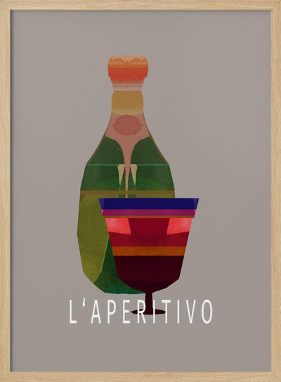 L&#039;Aperitivo 3 - Stretched Canvas, Poster or Fine Art Print I Heart Wall Art