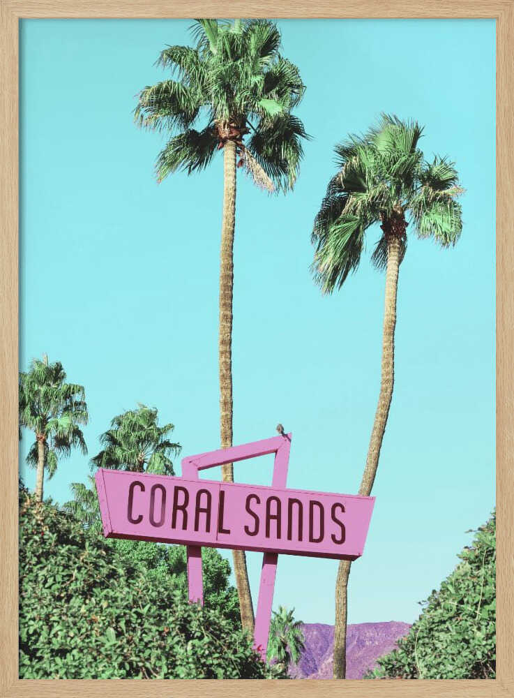 Retro Paradise Vibes - Stretched Canvas, Poster or Fine Art Print I Heart Wall Art