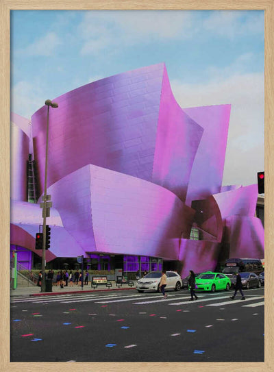 Violet Architectural Flow - Stretched Canvas, Poster or Fine Art Print I Heart Wall Art