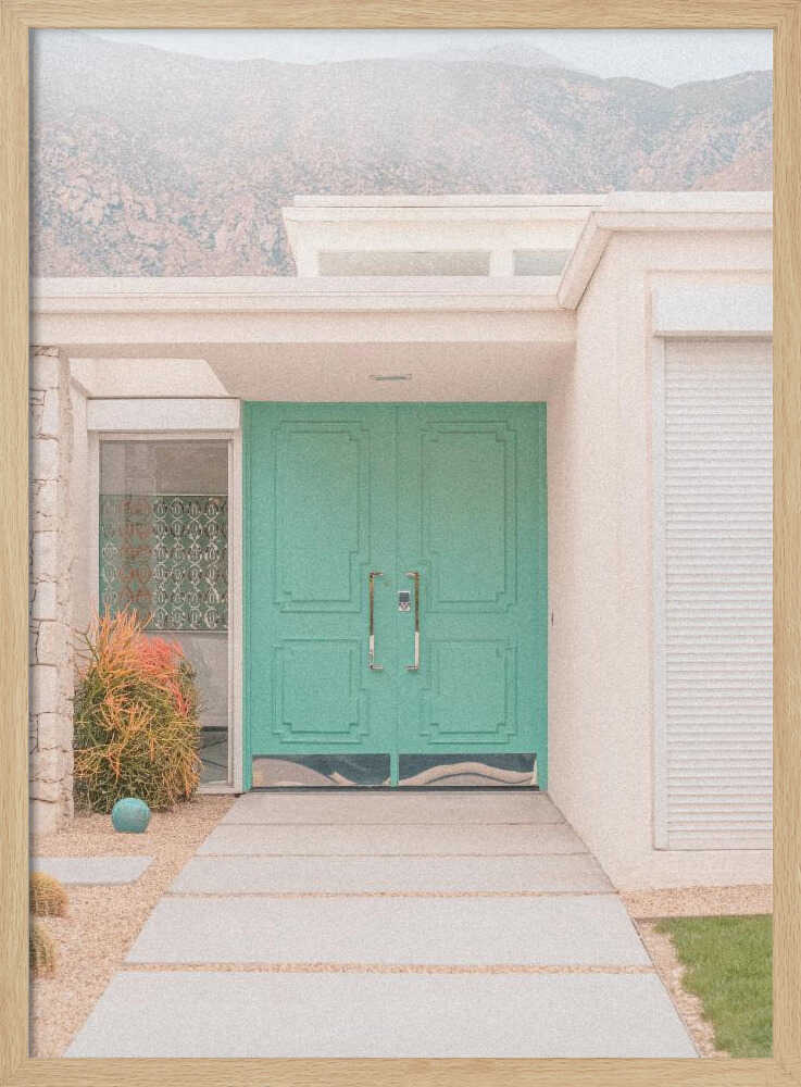 Turquoise Entryway - Stretched Canvas, Poster or Fine Art Print I Heart Wall Art