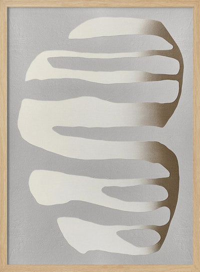 Organic Shapes and Neutral Tones - Stretched Canvas, Poster or Fine Art Print I Heart Wall Art