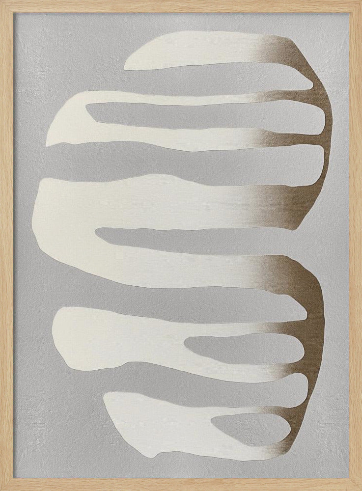 Organic Shapes and Neutral Tones - Stretched Canvas, Poster or Fine Art Print I Heart Wall Art