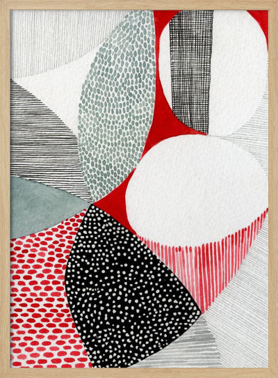 Geometric Patterns And Vivid Colors - Stretched Canvas, Poster or Fine Art Print I Heart Wall Art