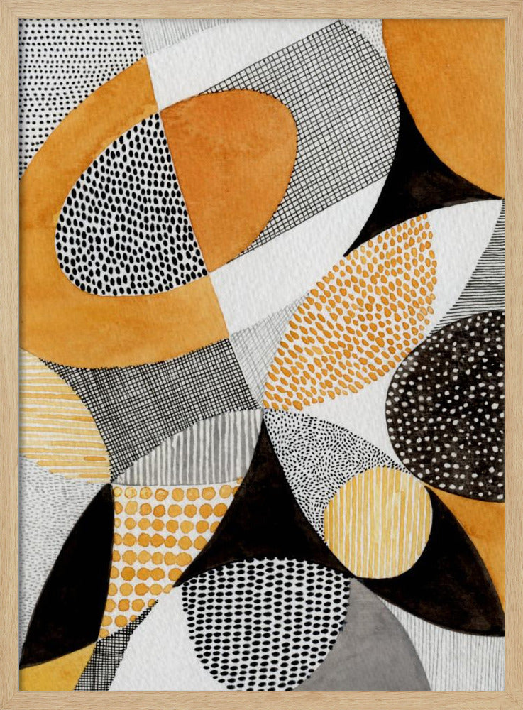 Geometric Harmony - Stretched Canvas, Poster or Fine Art Print I Heart Wall Art