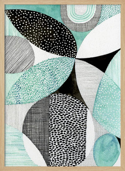 Geometric Shapes And Intricate Patterns - Stretched Canvas, Poster or Fine Art Print I Heart Wall Art