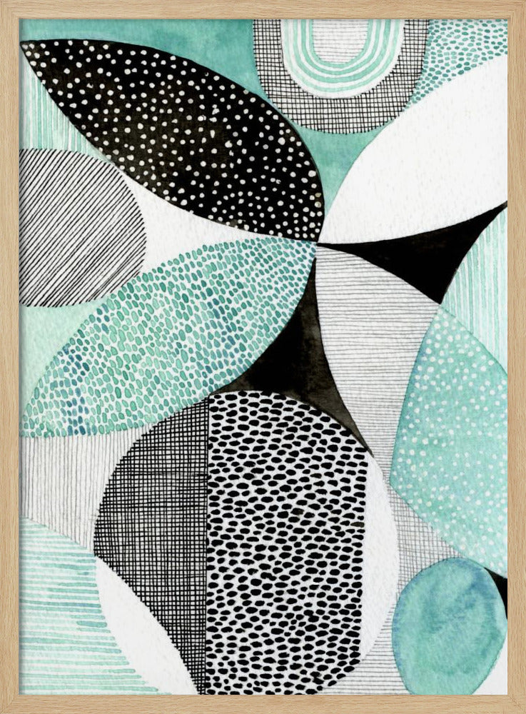 Geometric Shapes And Intricate Patterns - Stretched Canvas, Poster or Fine Art Print I Heart Wall Art