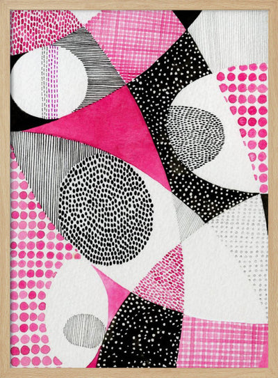 Colorful Geometric Patterns - Stretched Canvas, Poster or Fine Art Print I Heart Wall Art