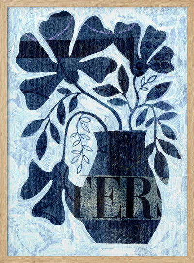 Indigo Blue Still Life - Stretched Canvas, Poster or Fine Art Print I Heart Wall Art