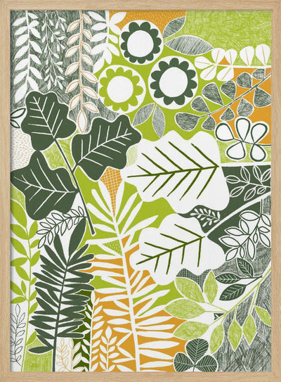 Modern Botanical Sage &amp; Citrus - Stretched Canvas, Poster or Fine Art Print I Heart Wall Art