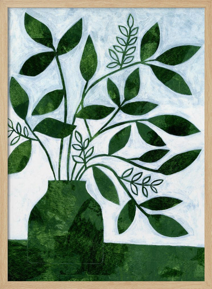 Green Leaves Still Leaves - Stretched Canvas, Poster or Fine Art Print I Heart Wall Art