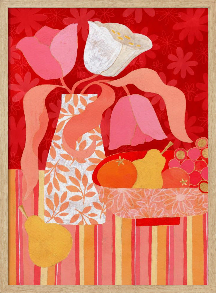 Tulip Still Life - Stretched Canvas, Poster or Fine Art Print I Heart Wall Art