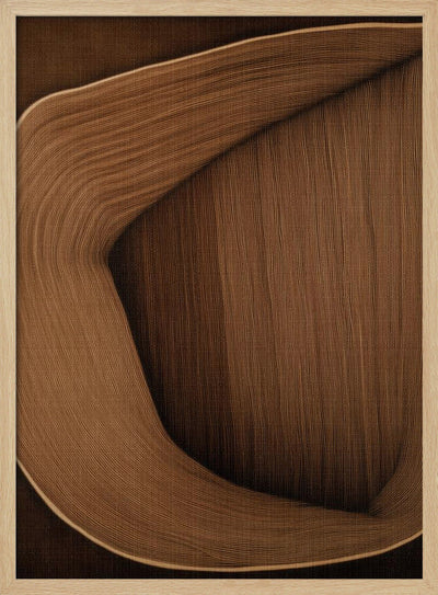 Caramel lines I - Stretched Canvas, Poster or Fine Art Print I Heart Wall Art