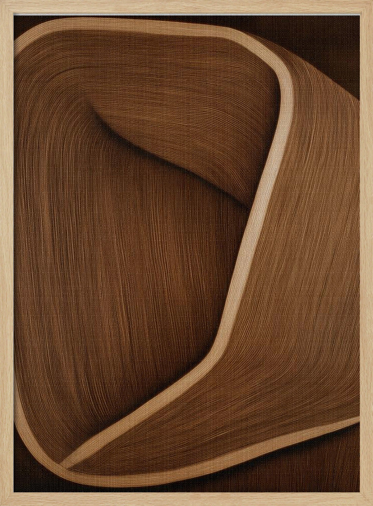 Caramel lines II - Stretched Canvas, Poster or Fine Art Print I Heart Wall Art