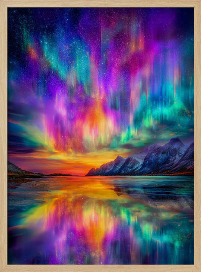 Aurora Borealis art - Stretched Canvas, Poster or Fine Art Print I Heart Wall Art