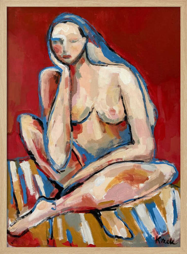 “Contemplating” - Stretched Canvas, Poster or Fine Art Print