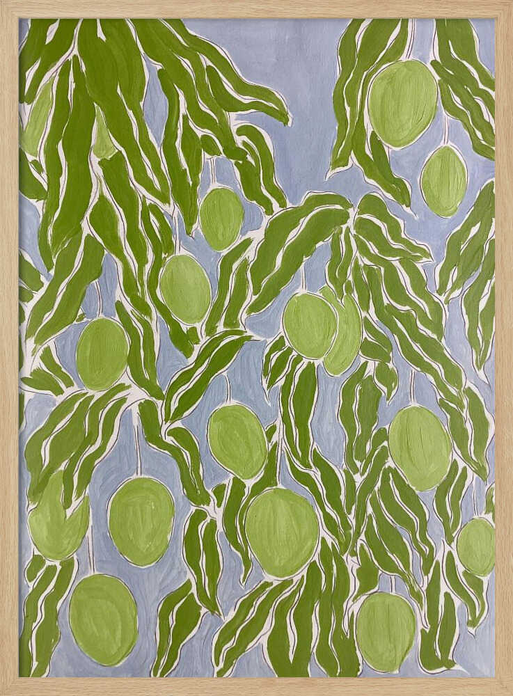 Raw Mango - Stretched Canvas, Poster or Fine Art Print