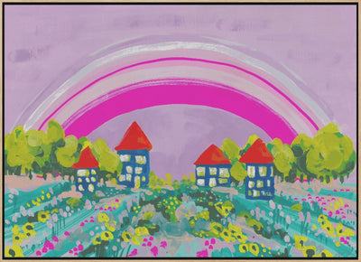 Opera Rose Rainbow - Stretched Canvas, Poster or Fine Art Print I Heart Wall Art