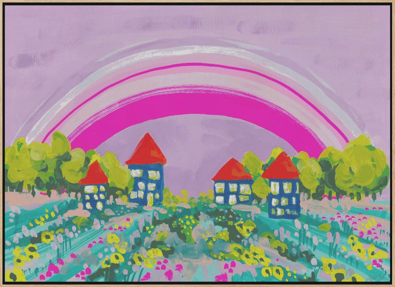 Opera Rose Rainbow - Stretched Canvas, Poster or Fine Art Print I Heart Wall Art