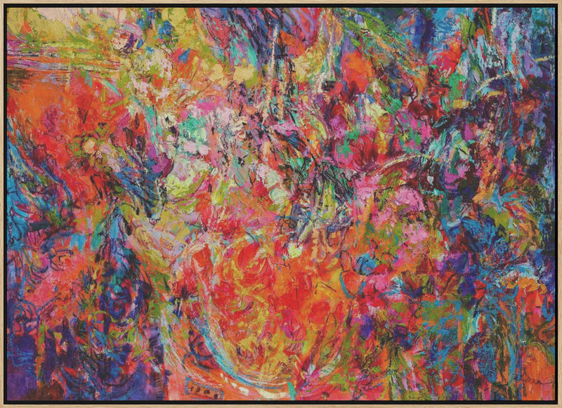 Ethereal Blossom Glow - Stretched Canvas, Poster or Fine Art Print I Heart Wall Art