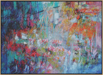 Chaotic Bloomscape - Stretched Canvas, Poster or Fine Art Print I Heart Wall Art