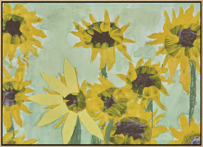 Sunflowers By James Hefer - Stretched Canvas, Poster or Fine Art Print I Heart Wall Art