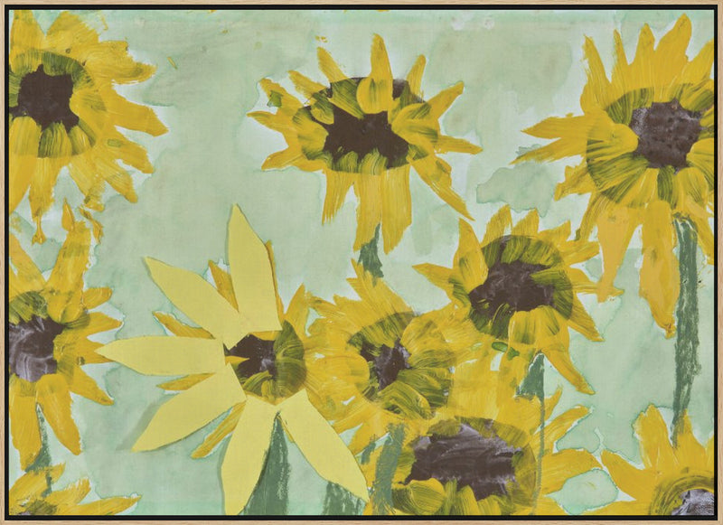 Sunflowers By James Hefer - Stretched Canvas, Poster or Fine Art Print I Heart Wall Art