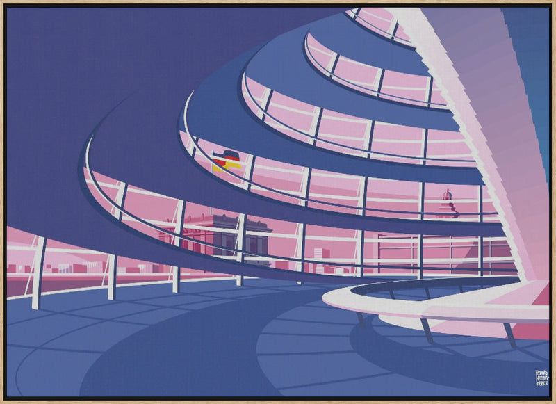 Berlin Reichstag - Stretched Canvas, Poster or Fine Art Print I Heart Wall Art