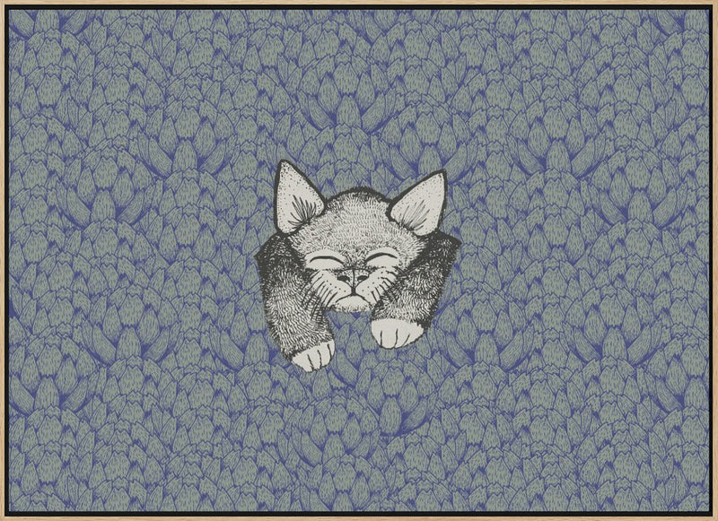 Kitty - Stretched Canvas, Poster or Fine Art Print I Heart Wall Art