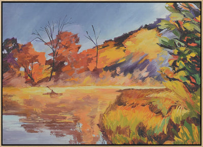 Kayak and Orangetrees - Stretched Canvas, Poster or Fine Art Print I Heart Wall Art