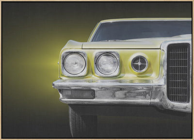 American classic car Bonneville 1970 Front - Stretched Canvas, Poster or Fine Art Print I Heart Wall Art