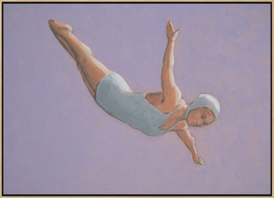 Lavender Diver - Stretched Canvas, Poster or Fine Art Print I Heart Wall Art