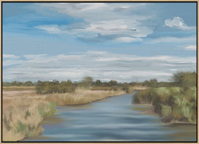 River of Reeds, Botswana - Stretched Canvas, Poster or Fine Art Print I Heart Wall Art