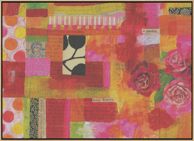 Vibrant Petal Patch - Stretched Canvas, Poster or Fine Art Print I Heart Wall Art