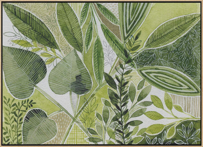 Layered Botanical Watercolour - Stretched Canvas, Poster or Fine Art Print I Heart Wall Art