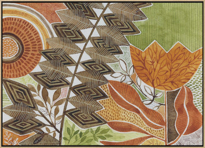 Layered Botanical Watercolour - Stretched Canvas, Poster or Fine Art Print I Heart Wall Art