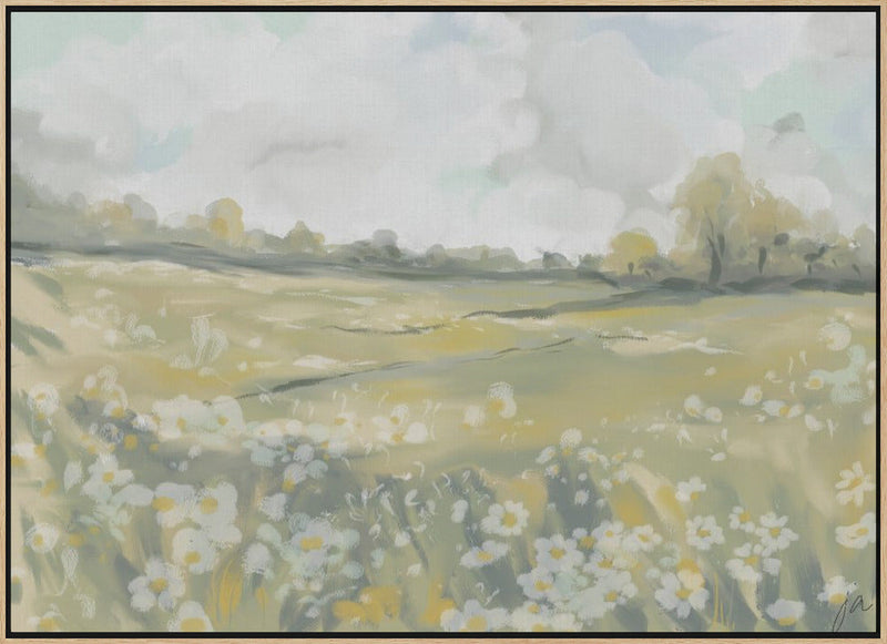 Dreamy Meadow Bliss - Stretched Canvas, Poster or Fine Art Print I Heart Wall Art