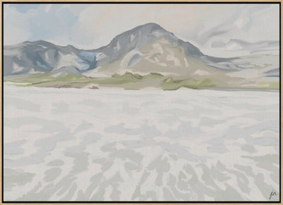 Snowy Mountain View - Stretched Canvas, Poster or Fine Art Print I Heart Wall Art