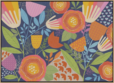 A Rainbow Garden - Stretched Canvas, Poster or Fine Art Print I Heart Wall Art