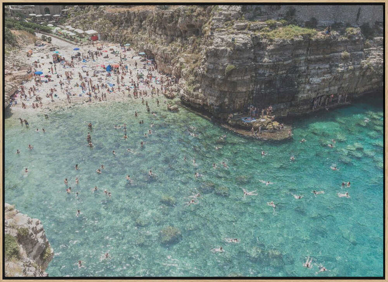 Another day at the Beach in Italy - Stretched Canvas, Poster or Fine Art Print