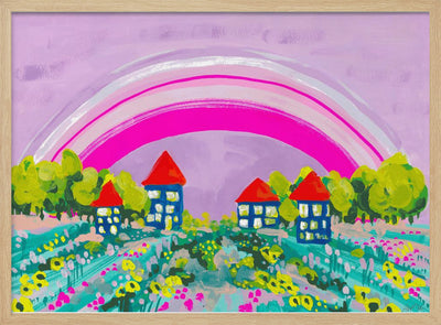 Opera Rose Rainbow - Stretched Canvas, Poster or Fine Art Print I Heart Wall Art