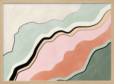 Flowing Horizons - Stretched Canvas, Poster or Fine Art Print I Heart Wall Art