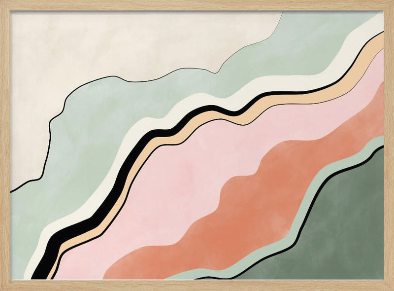 Flowing Horizons - Stretched Canvas, Poster or Fine Art Print I Heart Wall Art