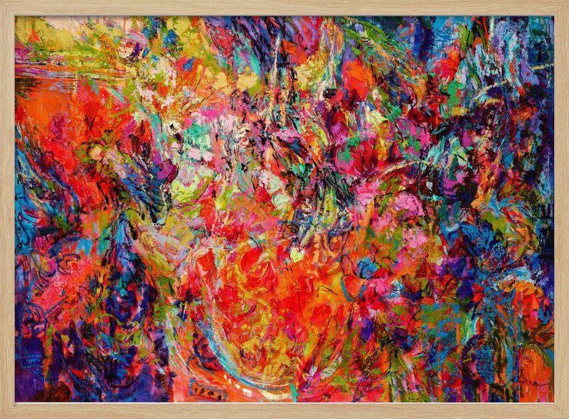 Ethereal Blossom Glow - Stretched Canvas, Poster or Fine Art Print I Heart Wall Art