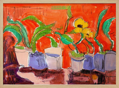 Vibrant Plant Harmony - Stretched Canvas, Poster or Fine Art Print I Heart Wall Art