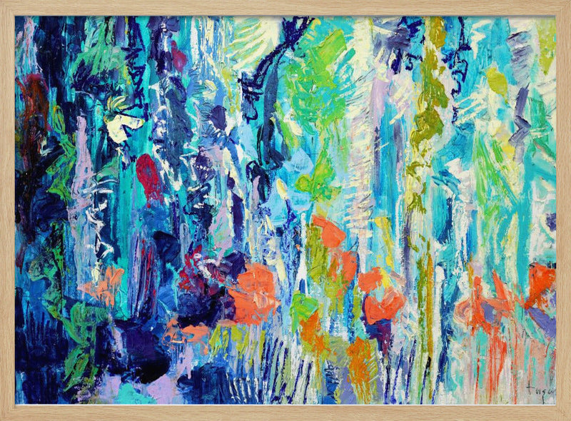 Brilliant Bloom Scape - Stretched Canvas, Poster or Fine Art Print I Heart Wall Art