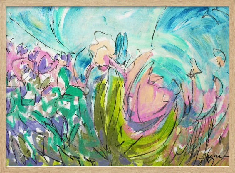 Heart Dance - Stretched Canvas, Poster or Fine Art Print I Heart Wall Art