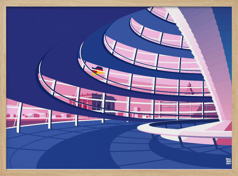 Berlin Reichstag - Stretched Canvas, Poster or Fine Art Print I Heart Wall Art