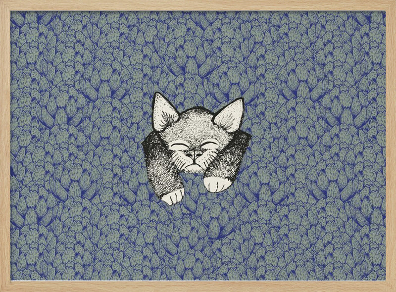 Kitty - Stretched Canvas, Poster or Fine Art Print I Heart Wall Art